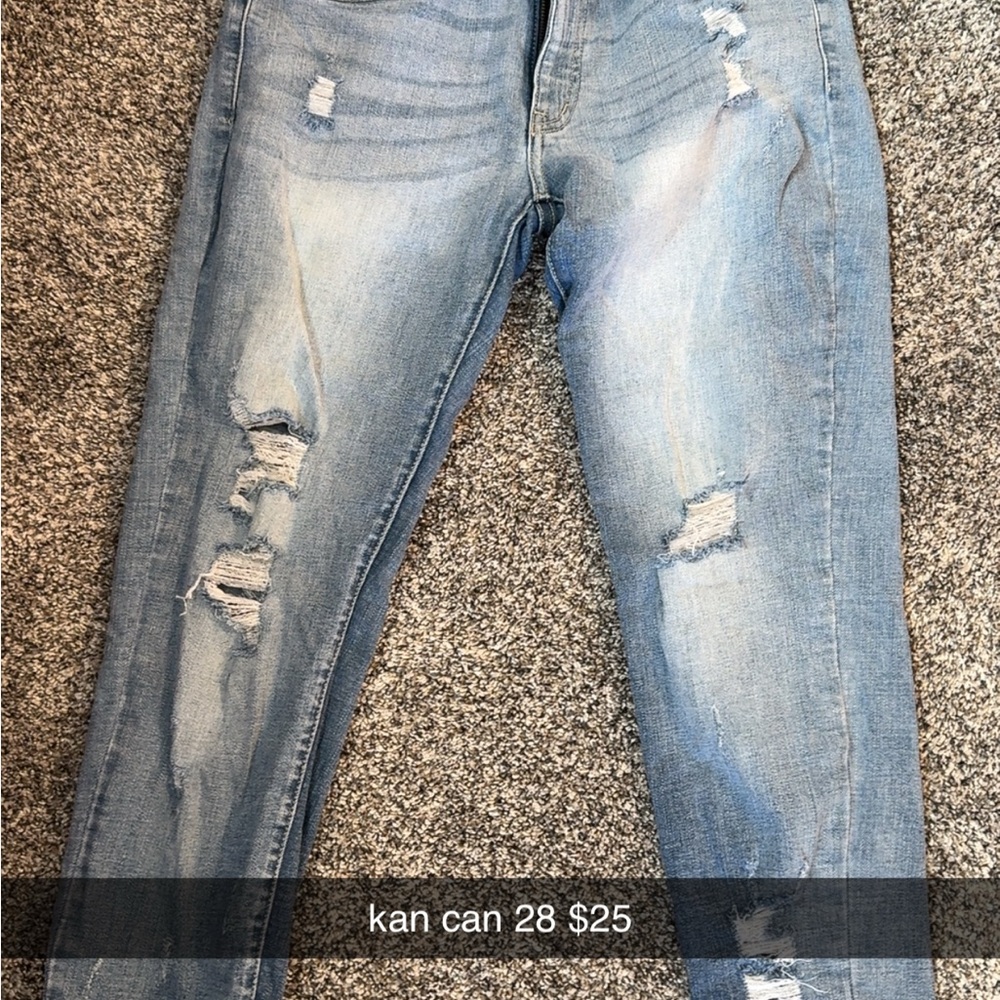 KanCan Light Blue Distressed Skinny Jeans